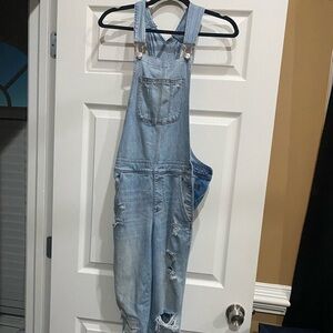 American Eagle Outfitters Light Blue Women Jeans Overalls